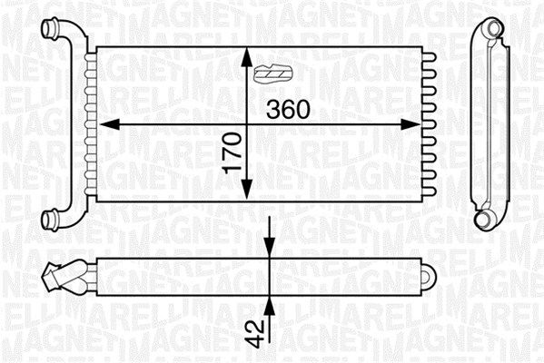 MAGNETI MARELLI Lämmityslaitteen kenno 350218321000